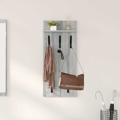 vidaXL Wandmontierter nachttisch Graues Sonoma 40 x 10 x 90 cm