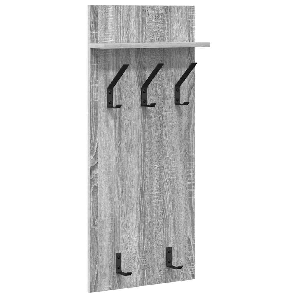 vidaXL Wandmontierter nachttisch Graues Sonoma 40 x 10 x 90 cm