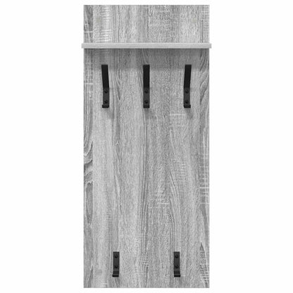 vidaXL Wandmontierter nachttisch Graues Sonoma 40 x 10 x 90 cm
