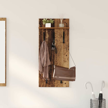 vidaXL Wandmontierter nachttisch Altholz 40 x 10 x 90 cm Holzwerkstoff