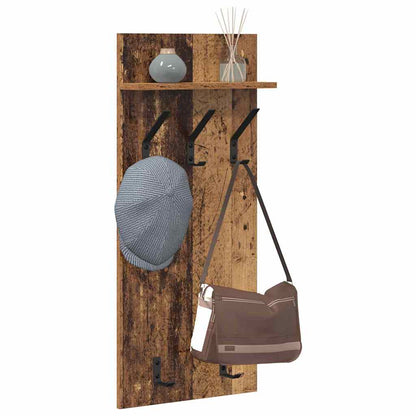 vidaXL Wandmontierter nachttisch Altholz 40 x 10 x 90 cm Holzwerkstoff