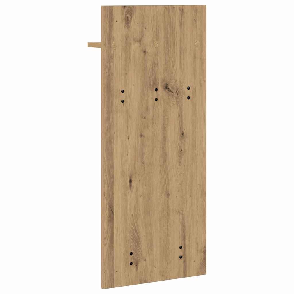 vidaXL Wandmontierter Kleiderständer Artisan-Eiche 90 x 40 x 10 cm