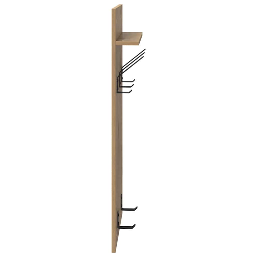 vidaXL Wandmontierter Kleiderständer Artisan-Eiche 90 x 40 x 10 cm