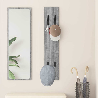 vidaXL Portant mural gris Sonoma 20 x 1,5 x 100 cm