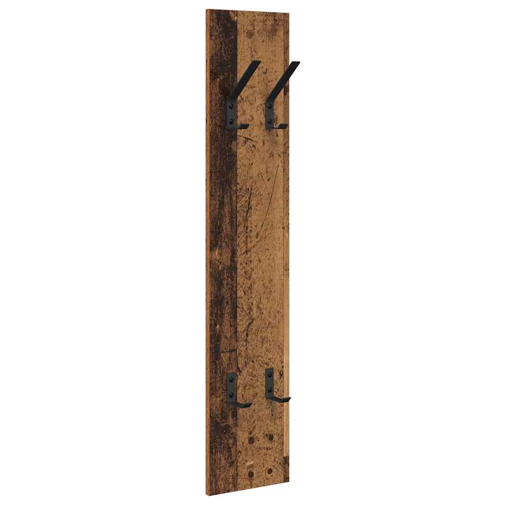 vidaXL Wandmontierter Kleiderständer Altholz 20 x 1,5 x 100 cm