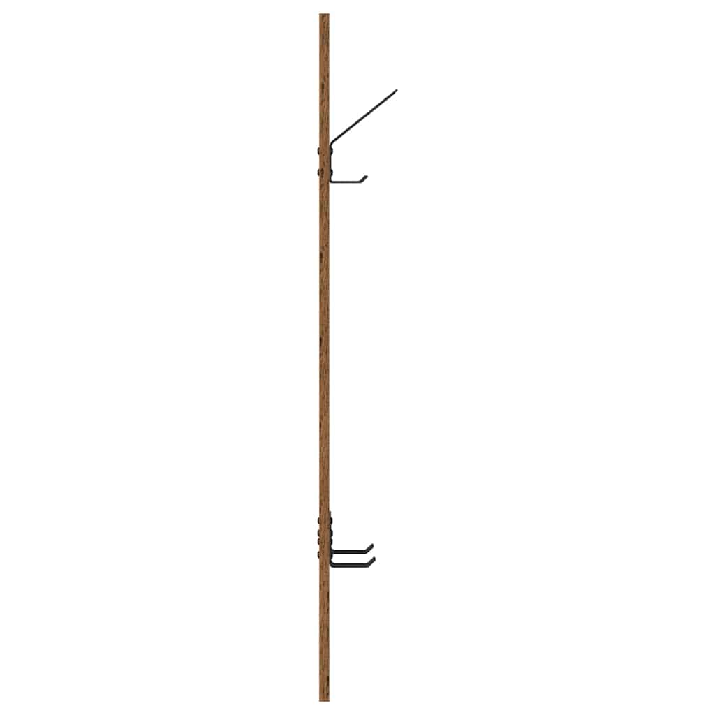 vidaXL Wandmontierter Kleiderständer Altholz 20 x 1,5 x 100 cm
