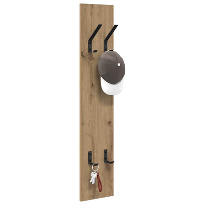 vidaXL Wandmontierter Kleiderständer Artisan-Eiche 20 x 1,5 x 100 cm