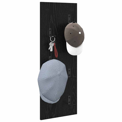 vidaXL Wandmontierter nachttisch Schwarz Eichen-Optik 30 x 1,5 x 80 cm