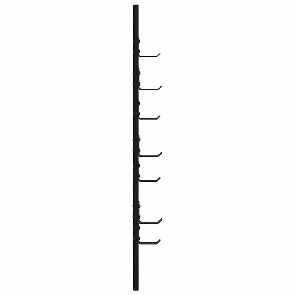 vidaXL Wandmontierter nachttisch Schwarz Eichen-Optik 30 x 1,5 x 80 cm
