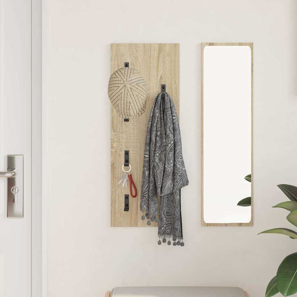 vidaXL Wandmontierter nachttisch Sonoma-Eiche 30 x 1,5 x 80 cm