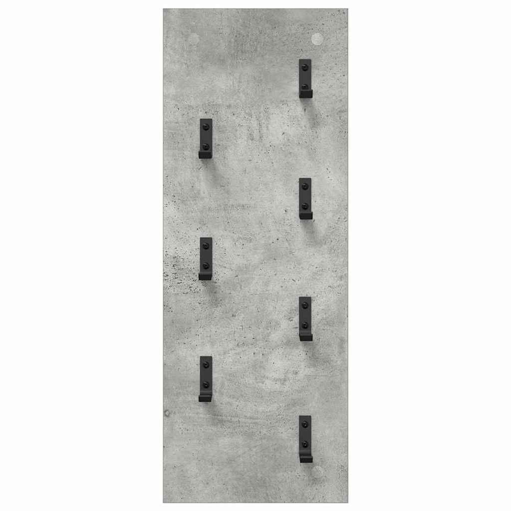 vidaXL Wandmontierter nachttisch Beton Grau 30 x 1,5 x 80 cm