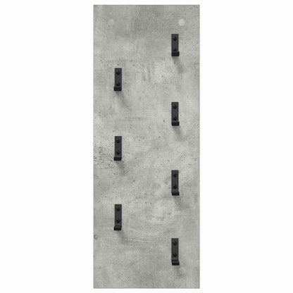 vidaXL Wandmontierter nachttisch Beton Grau 30 x 1,5 x 80 cm