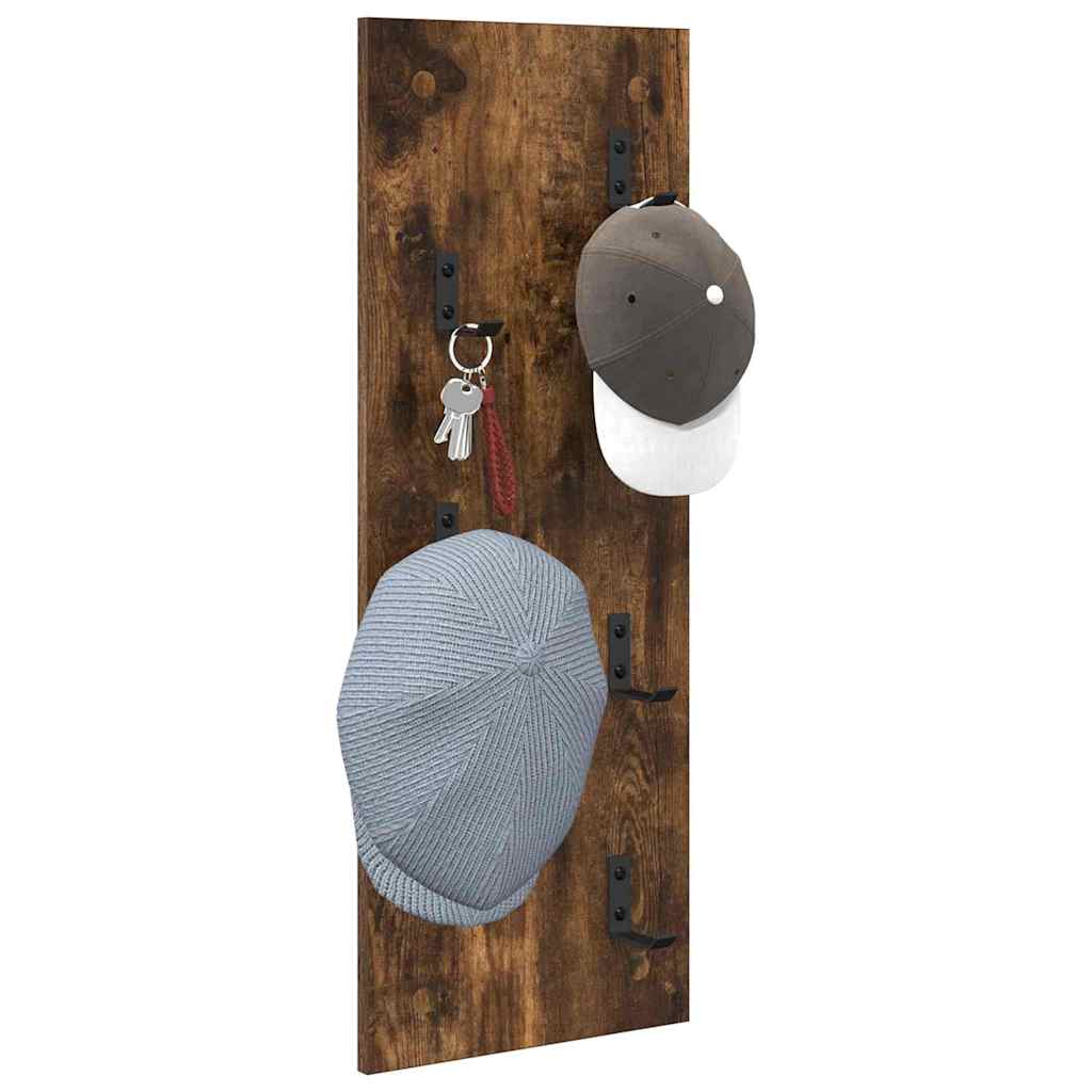 vidaXL Wandmontierter nachttisch Geräucherte Eiche 30 x 1,5 x 80 cm