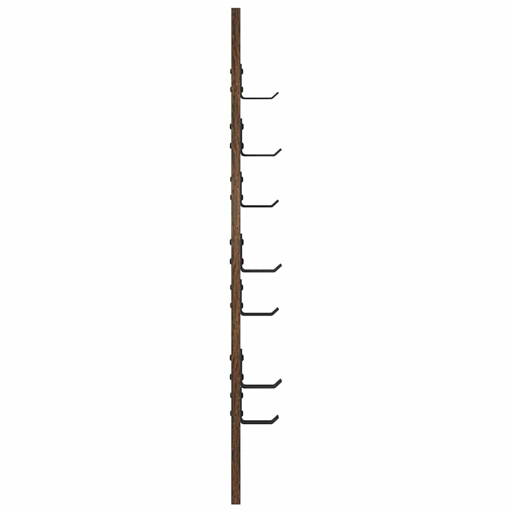 vidaXL Wandmontierter nachttisch Geräucherte Eiche 30 x 1,5 x 80 cm