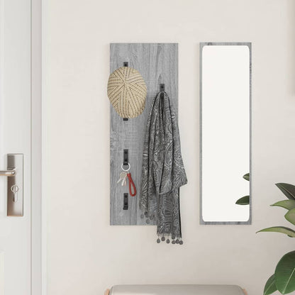 vidaXL Wandmontierter nachttisch Graues Sonoma 30 x 1,5 x 80 cm