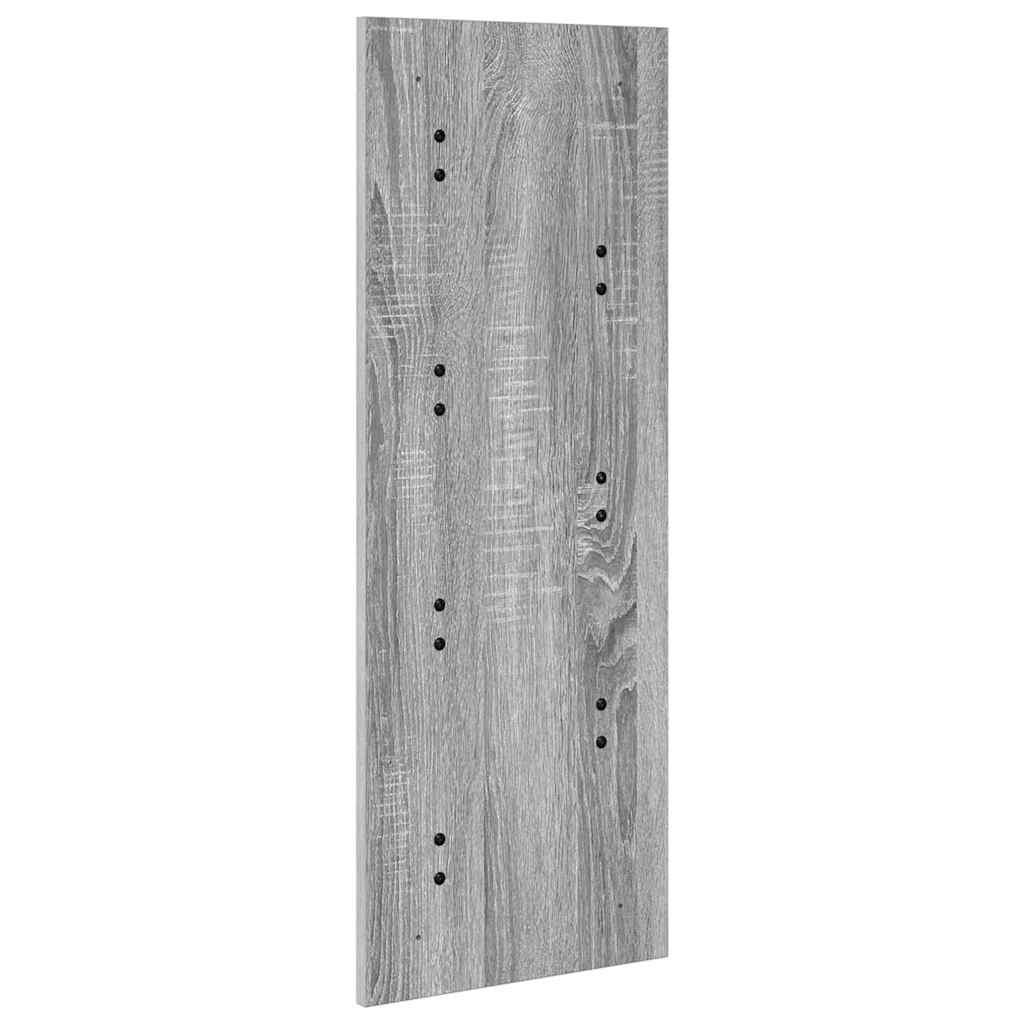 vidaXL Wandmontierter nachttisch Graues Sonoma 30 x 1,5 x 80 cm