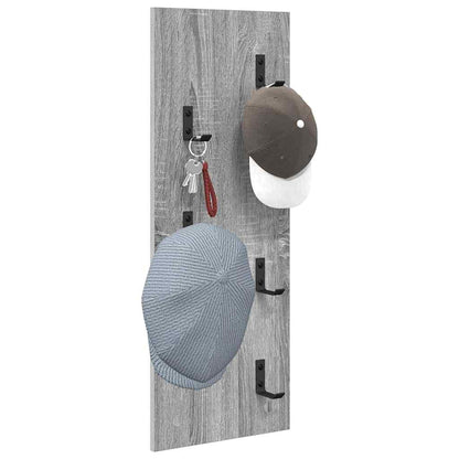 vidaXL Wandmontierter nachttisch Graues Sonoma 30 x 1,5 x 80 cm