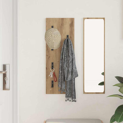 vidaXL Wandmontierter nachttisch Artisan-Eiche 30 x 1,5 x 80 cm