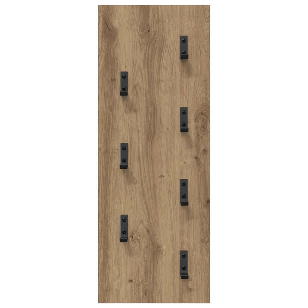 vidaXL Wandmontierter nachttisch Artisan-Eiche 30 x 1,5 x 80 cm