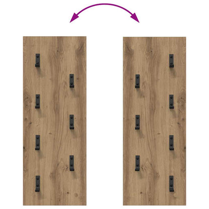 vidaXL Wandmontierter nachttisch Artisan-Eiche 30 x 1,5 x 80 cm