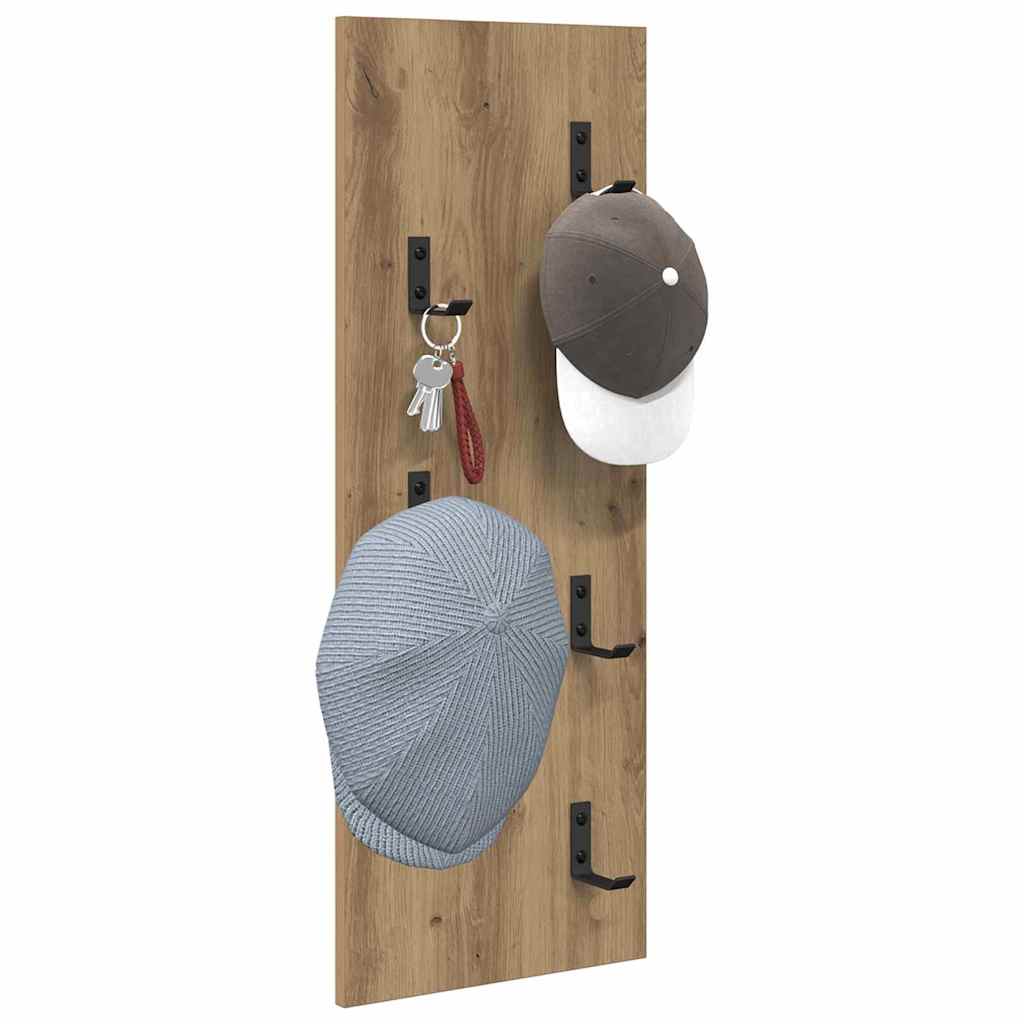 vidaXL Wandmontierter nachttisch Artisan-Eiche 30 x 1,5 x 80 cm