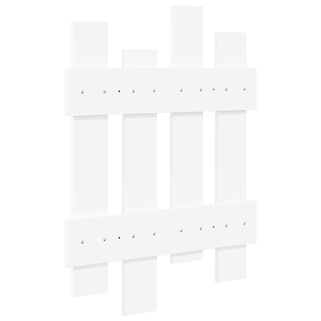 vidaXL Wandmontierter nachttisch Weiß 60 x 3 x 82 cm Holzwerkstoff