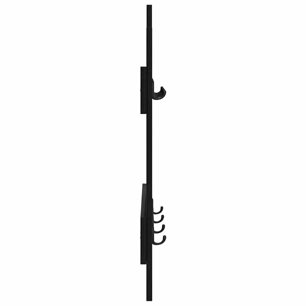 vidaXL Wandmontierter nachttisch Schwarz Eichen-Optik 60 x 3 x 82 cm
