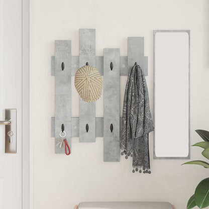vidaXL Table de chevet murale gris béton 60 x 3 x 82 cm