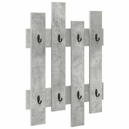 vidaXL Table de chevet murale gris béton 60 x 3 x 82 cm
