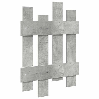 vidaXL Table de chevet murale gris béton 60 x 3 x 82 cm