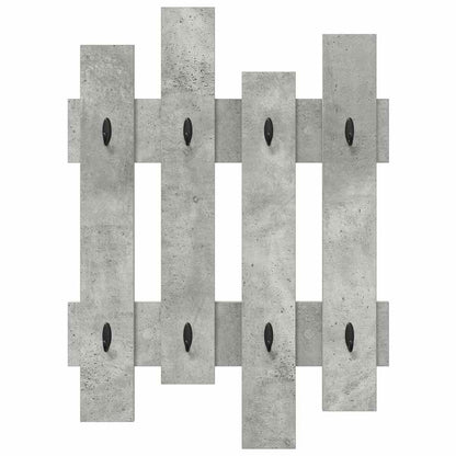 vidaXL Table de chevet murale gris béton 60 x 3 x 82 cm