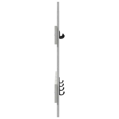 vidaXL Table de chevet murale gris béton 60 x 3 x 82 cm