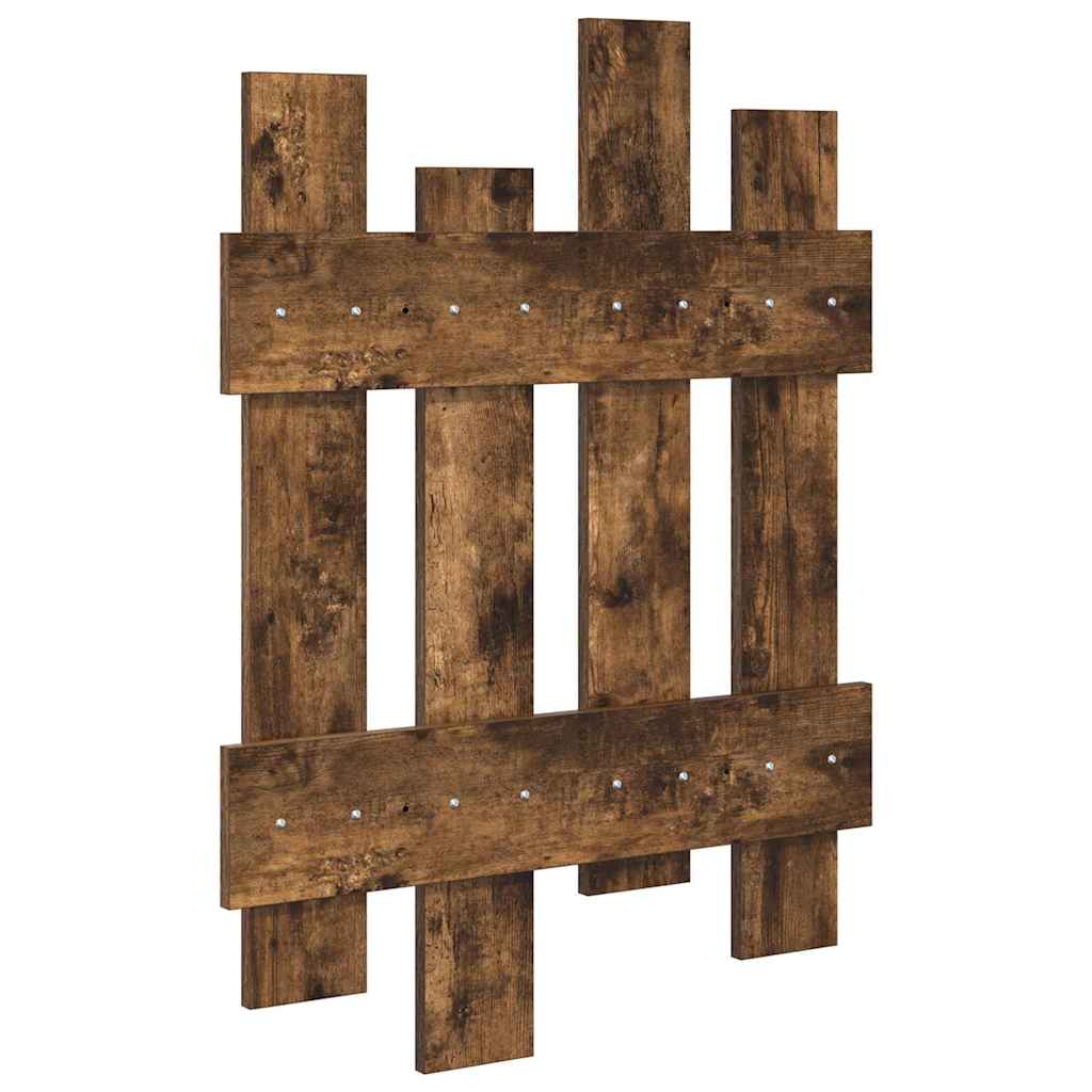 vidaXL Wandmontierter Kleiderständer Räuchereiche 60 x 3 x 82 cm