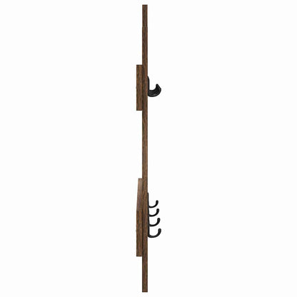 vidaXL Wandmontierter Kleiderständer Räuchereiche 60 x 3 x 82 cm