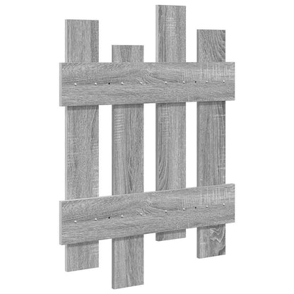 vidaXL Wandmontierter Kleiderständer Grau Sonoma 60 x 3 x 82 cm
