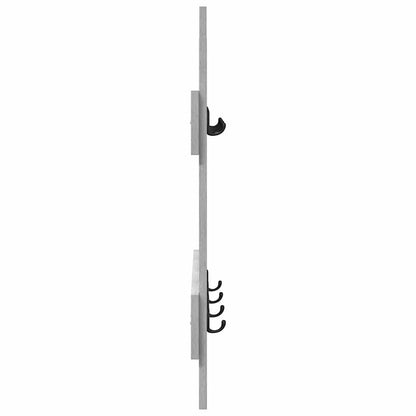 vidaXL Wandmontierter Kleiderständer Grau Sonoma 60 x 3 x 82 cm