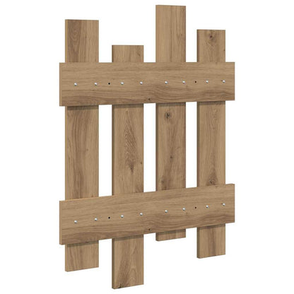vidaXL Wandmontierter Kleiderständer Eiche handwerklich 60 x 3 x 82 cm