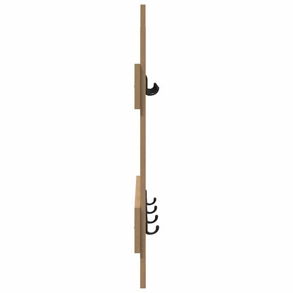 vidaXL Wandmontierter Kleiderständer Eiche handwerklich 60 x 3 x 82 cm