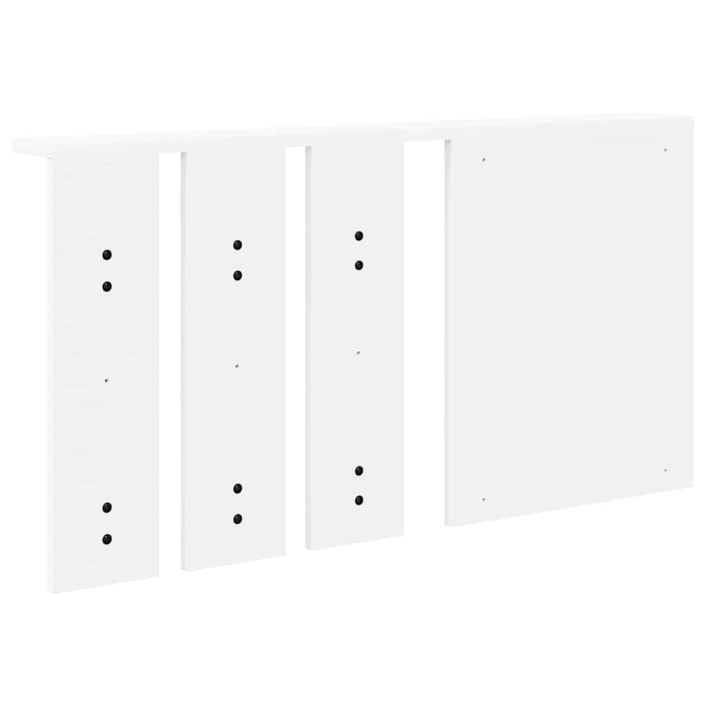 vidaXL Wandmontierter Kleiderständer mit Regal Weiß 85 x 10 x 45 cm