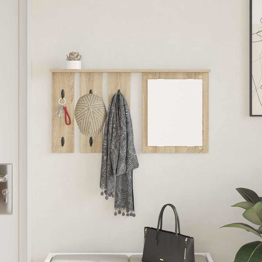 vidaXL Portemanteau mural chêne Sonoma 85 x 10 x 45 cm