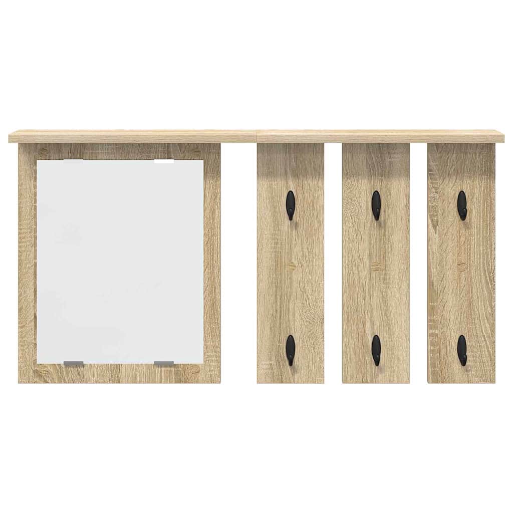 vidaXL Portemanteau mural chêne Sonoma 85 x 10 x 45 cm