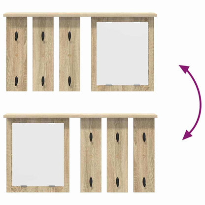 vidaXL Portemanteau mural chêne Sonoma 85 x 10 x 45 cm