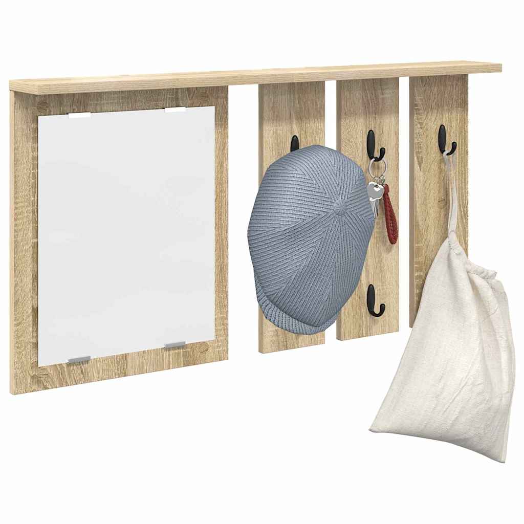 vidaXL Portemanteau mural chêne Sonoma 85 x 10 x 45 cm