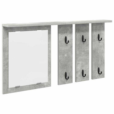 vidaXL Portant mural gris béton 85 x 10 x 45 cm