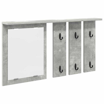 vidaXL Portant mural gris béton 85 x 10 x 45 cm