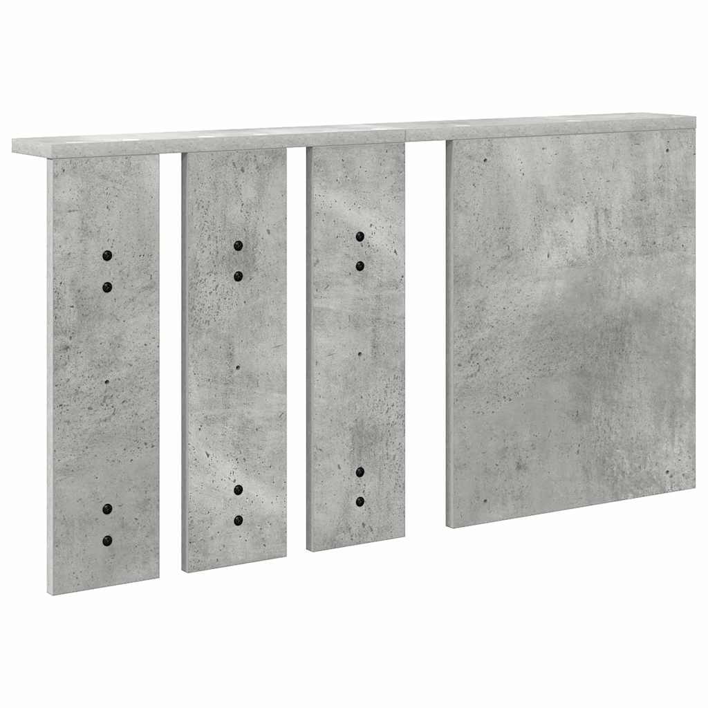vidaXL Portant mural gris béton 85 x 10 x 45 cm