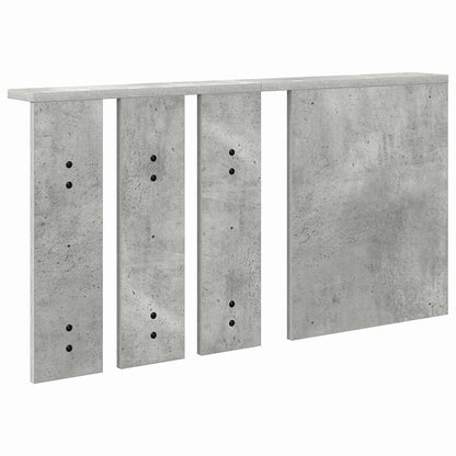 vidaXL Portant mural gris béton 85 x 10 x 45 cm