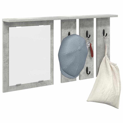 vidaXL Portant mural gris béton 85 x 10 x 45 cm