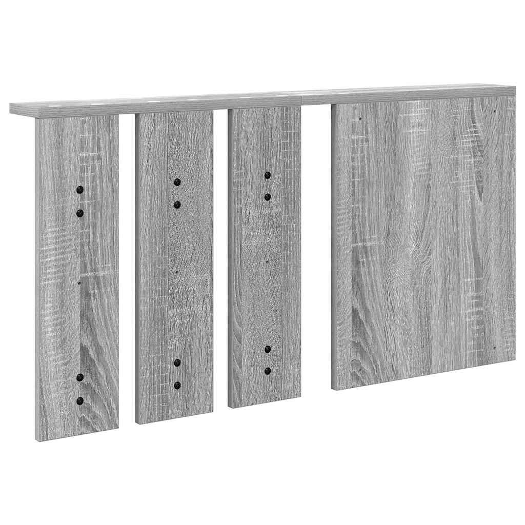 vidaXL Wandmontierter Kleiderständer Grau Sonoma 85 x 10 x 45 cm
