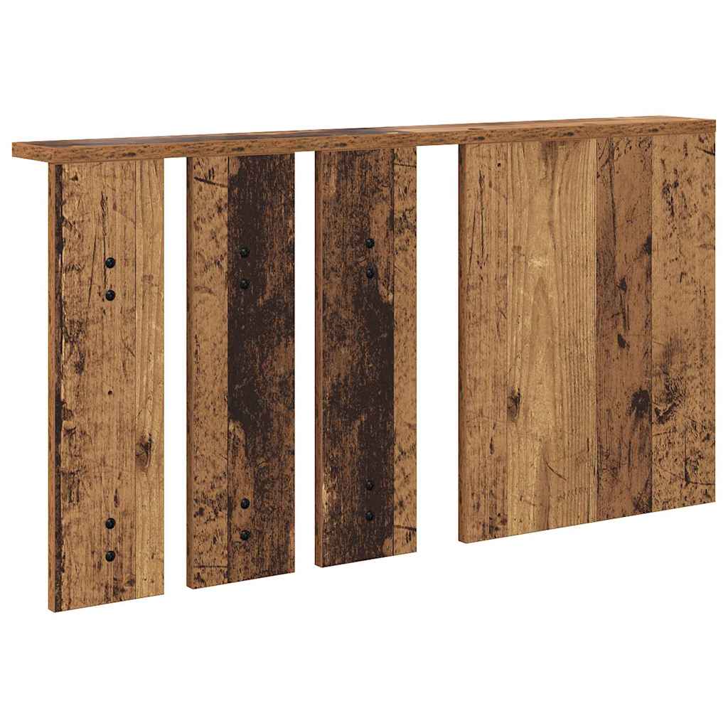 vidaXL Porte-manteau mural avec étagère en bois de récupération 85 x 10 x 45 cm